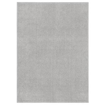 Elegant Light Grey Short Pile Rug 120x170 cm - Hipomarket