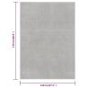 Elegant Light Grey Short Pile Rug 120x170 cm - Hipomarket