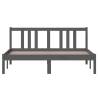 Stylish Grey Solid Wood Bed Frame 140x200 cm | HipoMarket