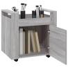 Desk Trolley Grey Sonoma - 60x45x60 cm Engineered Wood