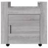 Desk Trolley Grey Sonoma - 60x45x60 cm Engineered Wood