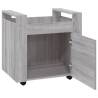 Desk Trolley Grey Sonoma - 60x45x60 cm Engineered Wood