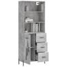 Stylish Highboard Concrete Grey - Elegant Storage Solution