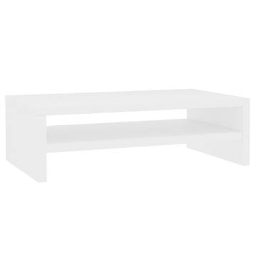 Monitor Stand White - Modern Engineered Wood Design