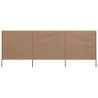 3-Panel Wind Screen Fabric 400x120 cm - Taupe Shelter