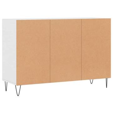 Stylish White Sideboard - 103.5x35x70 cm Engineered Wood