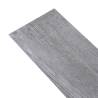 Self-Adhesive PVC Flooring Planks - 5.02 m² Matt Wood Grey