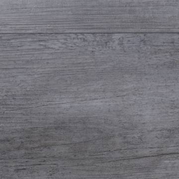 Self-Adhesive PVC Flooring Planks - 5.02 m² Matt Wood Grey