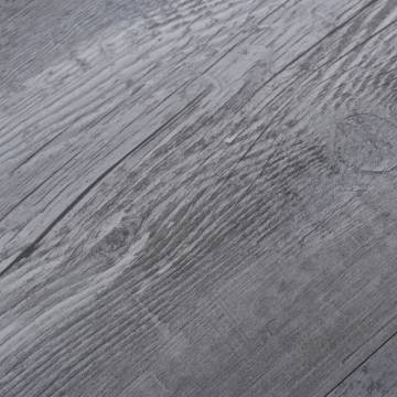 Self-Adhesive PVC Flooring Planks - 5.02 m² Matt Wood Grey