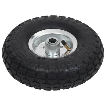 Sack Truck Wheels 4 pcs Rubber 4.10/3.50-4 (260x83) - Durable & Reliab