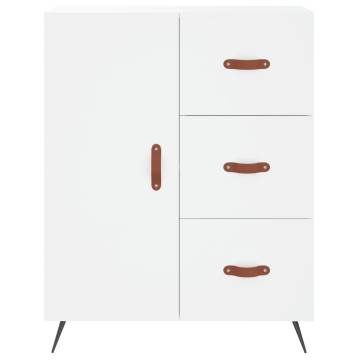 Stylish Highboard White 69.5x34x180 cm - Engineered Wood