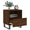 Brown Oak Bedside Cabinets - 2 pcs | Stylish Storage Solution