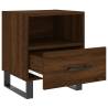 Brown Oak Bedside Cabinets - 2 pcs | Stylish Storage Solution