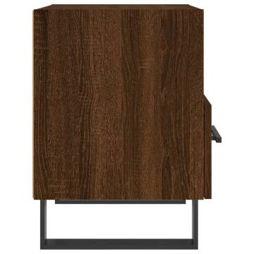 Brown Oak Bedside Cabinets - 2 pcs | Stylish Storage Solution