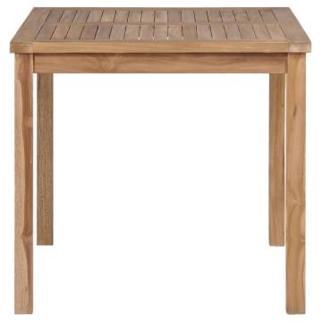 Solid Teak Wood Garden Table 80x80cm | Durable & Stylish