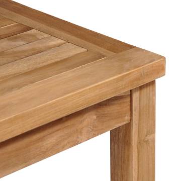 Solid Teak Wood Garden Table 80x80cm | Durable & Stylish