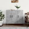 Sideboard Concrete Grey 90x34x80 cm Engineered Wood Colour concrete grey Quantity in Package 1 