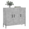 Stylish Concrete Grey Sideboard - 90x34x80 cm | HipoMarket