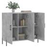 Stylish Concrete Grey Sideboard - 90x34x80 cm | HipoMarket