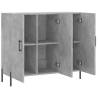 Stylish Concrete Grey Sideboard - 90x34x80 cm | HipoMarket