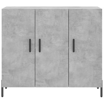 Stylish Concrete Grey Sideboard - 90x34x80 cm | HipoMarket