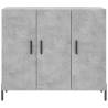 Stylish Concrete Grey Sideboard - 90x34x80 cm | HipoMarket