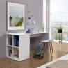 FMD Desk with Side Shelves 117x72.9x73.5 cm White Colour white 