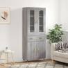 Highboard Grey Sonoma - Stylish Engineered Wood Storage Solution