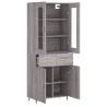 Highboard Grey Sonoma - Stylish Engineered Wood Storage Solution