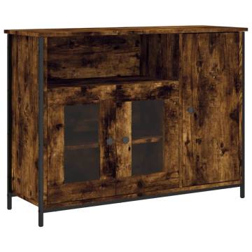 Sideboard Smoked Oak 100x35x75 cm - Elegant & Durable Design