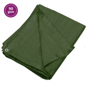 High-Quality Green Tarpaulin 3x5 m - 90 g/m² HDPE