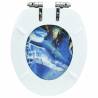 WC Toilet Seat with Soft Close Lid - Dolphins Design