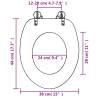 WC Toilet Seat with Soft Close Lid - Dolphins Design