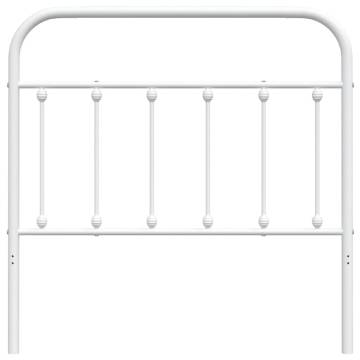 Metal Headboard White 100 cm - Stylish & Sturdy Design