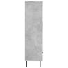 Stylish Highboard Concrete Grey - 69.5x31x115 cm