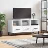 TV Cabinet White 102x36x50 cm Engineered Wood Colour white Quantity in Package 1 