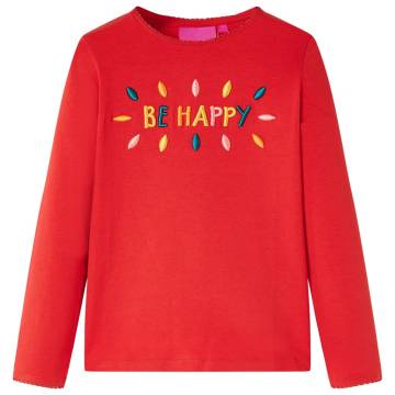 Kids' Long Sleeve T-Shirt Red 140 - Affordable Quality Wear