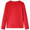 Kids' Long Sleeve T-Shirt Red 140 - Affordable Quality Wear