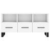 Stylish White TV Cabinet - 102x36x50 cm Engineered Wood