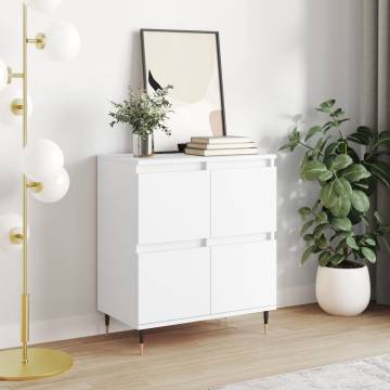 Stylish White Sideboard - 60x35x70 cm Engineered Wood