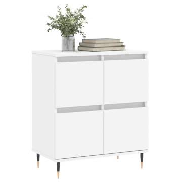 Stylish White Sideboard - 60x35x70 cm Engineered Wood