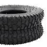 4 Piece Wheelbarrow Tire Set 15x6.00-6 - Heavy Duty Rubber