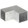 Post Connector L Shape Galvanised Metal 101x101 mm