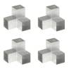 Post Connectors 4 pcs Y Shape Galvanised Metal 101x101 mm Size 101 x 101 mm Quantity in Package 4 Shape y shape 