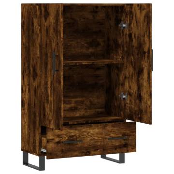 Highboard Smoked Oak - Modern Engineered Wood Storage | HipoMarket