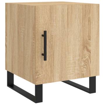 Sonoma Oak Bedside Cabinet - Modern Storage & Style | HipoMarket