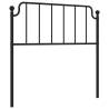 Stylish Black Metal Headboard - 100 cm | Hipomarket UK