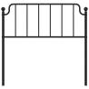 Stylish Black Metal Headboard - 100 cm | Hipomarket UK