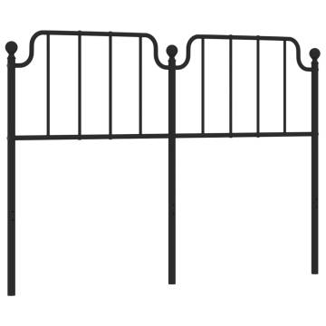 Stylish Black Metal Headboard 150 cm | Hipomarket UK