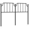 Stylish Black Metal Headboard 150 cm | Hipomarket UK